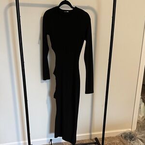 Chic Black Long Sleeve Dress
